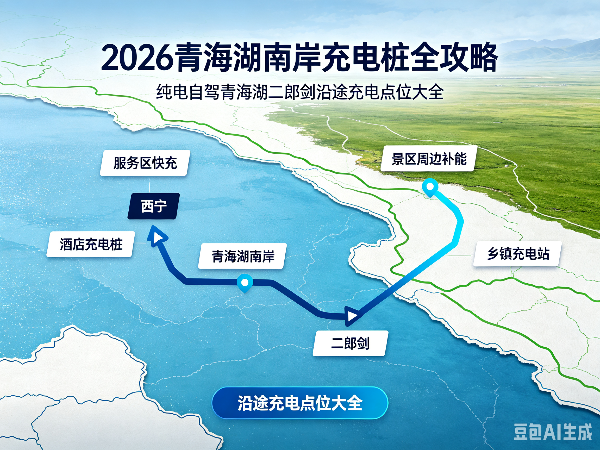 2026青海湖南岸充电桩全攻略｜纯电自驾青海湖二郎剑沿途充电点位大全