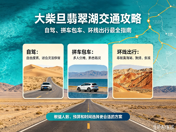2026大柴旦翡翠湖交通攻略|自驾、拼车包车、环线出行最全指南