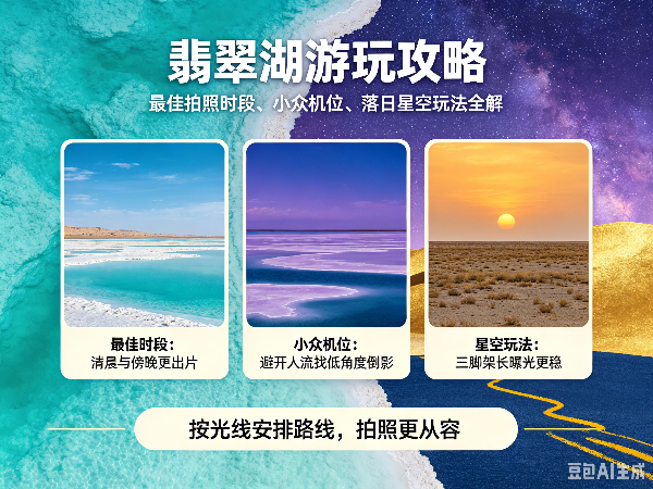 2026翡翠湖游玩攻略｜最佳拍照时段、小众机位、落日星空玩法全解