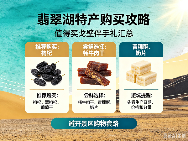 2026翡翠湖特产购买攻略｜值得买戈壁伴手礼汇总，避开景区购物套路