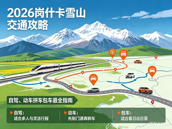 2026岗什卡雪山交通攻略｜自驾、动车拼车包车最全指南