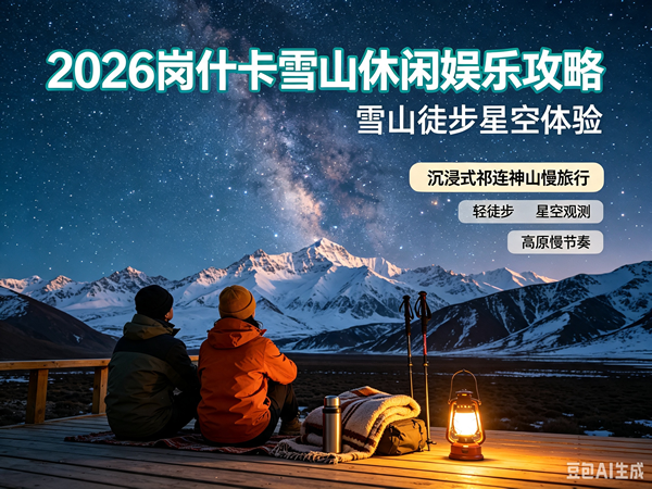 2026岗什卡雪山休闲娱乐攻略｜雪山徒步星空体验，沉浸式祁连神山慢旅行