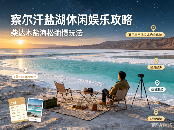 2026察尔汗盐湖休闲娱乐攻略｜柴达木盐海松弛慢玩法，落日星空沉浸式治愈体验