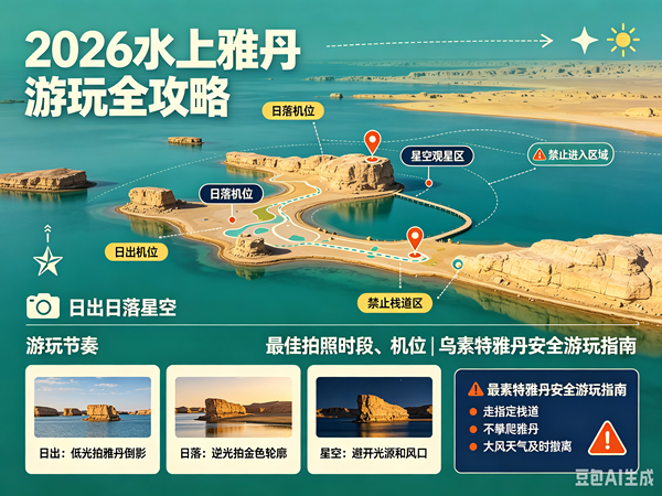 2026水上雅丹游玩全攻略｜日出日落星空，最佳拍照时段、机位，乌素特雅丹安全游玩指南