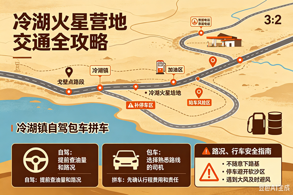 2026冷湖火星营地交通全攻略｜冷湖镇自驾包车拼车，路况、行车安全指南