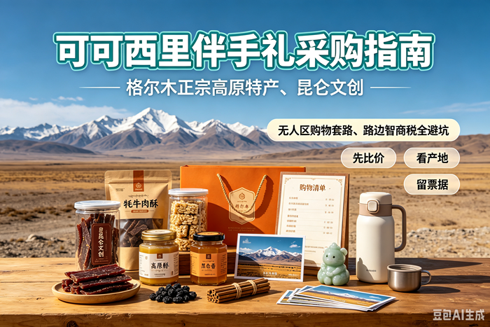 2026可可西里伴手礼采购指南|格尔木正宗高原特产、昆仑文创、无人区购物套路、路边智商税全避坑