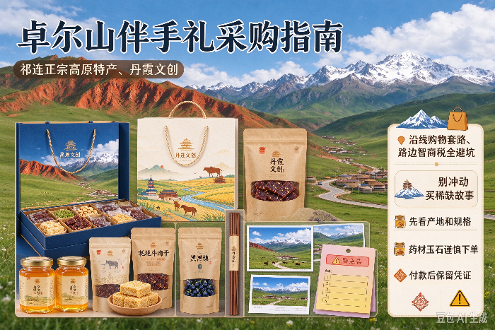 2026卓尔山伴手礼采购指南｜祁连正宗高原特产、丹霞文创、沿线购物套路、路边智商税全避坑